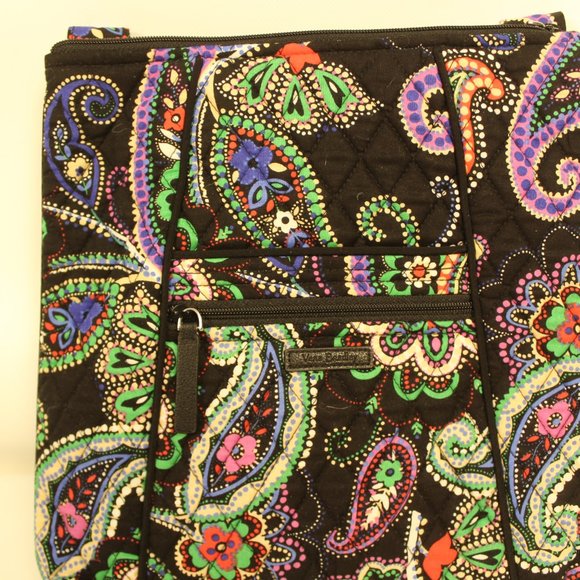 Vera Bradley Black/Floral Quilted Bag - Picture 5 of 6